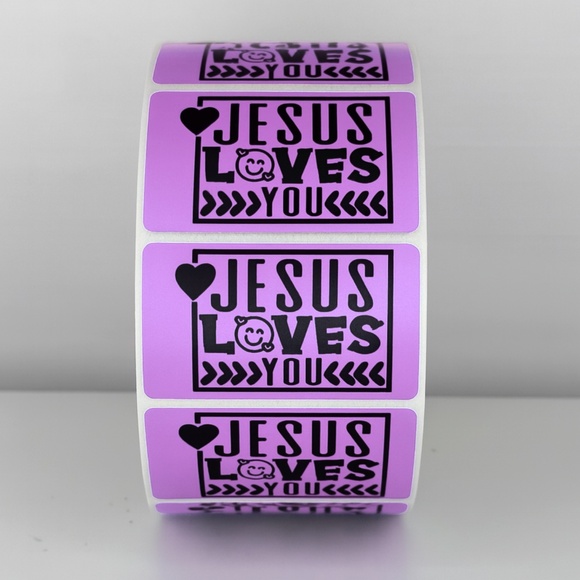 Jesus Loves You Stickers Labels Faith Packaging Small Business Gifts - Picture 7 of 11